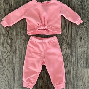 Pink matching sweat set